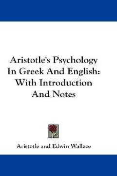 portada aristotle's psychology in greek and english: with introduction and notes