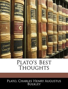 portada plato's best thoughts (in English)