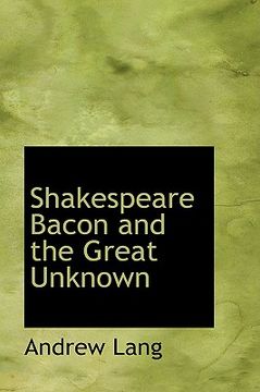 portada shakespeare bacon and the great unknown