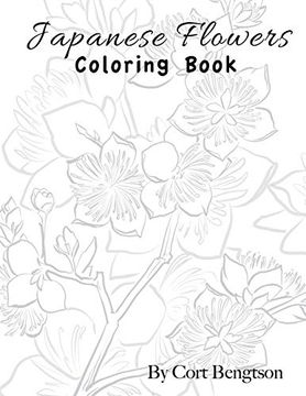 portada Japanese Flowers Coloring Book (in English)