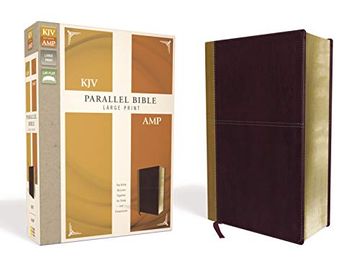 portada Kjv, Amplified, Parallel Bible, Large Print, Leathersoft, tan (en Inglés)