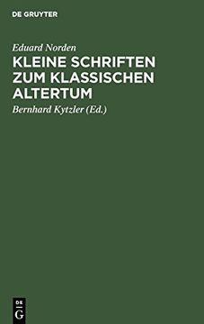portada Kleine Schriften zum Klassischen Altertum (in German)