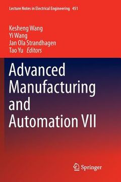 portada Advanced Manufacturing and Automation VII (en Inglés)