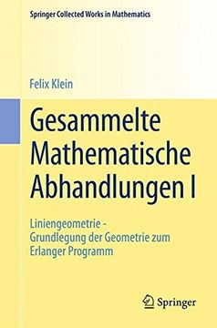 portada Gesammelte Mathematische Abhandlungen I: 1 (Springer Collected Works in Mathematics)