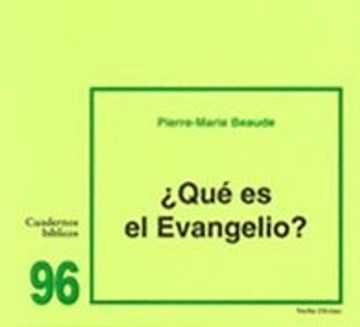 portada ¿Qué es el Evangelio?: Cuaderno Bíblico 96 (Cuadernos Bíblicos)