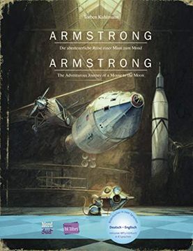 portada Armstrong: Die Abenteuerliche Reise Einer Maus zum Mond / Kinderbuch Deutsch-Englisch mit Mp3-Hörbuch zum Herunterladen