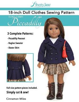 portada Liberty Jane 18 Inch Doll Clothes Pattern Euro Libby: Piccadilly (en Inglés)