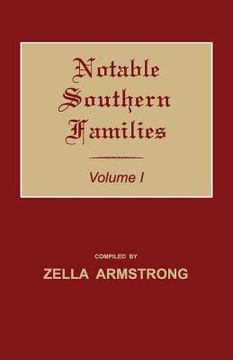 portada Notable Southern Families. Volume I (in English)