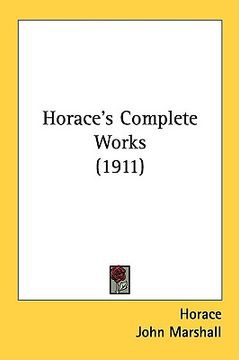 portada horace's complete works (1911) (in English)
