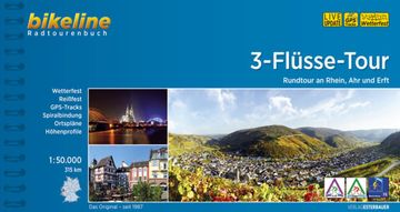 portada 3-Flüsse-Tour: Rundtour an Rhein, ahr und Erft. 1: 50. 000, 313 km, Wetterfest/Reißfest, Gps-Tracks Download, Liveupdate (Bikeline Radtourenbücher) Rundtour an Rhein, ahr und Erft. 1: 50. 000, 313 km, Wetterfest/Reißfest, Gps-Tracks Download, Liveupdate (en Alemán)