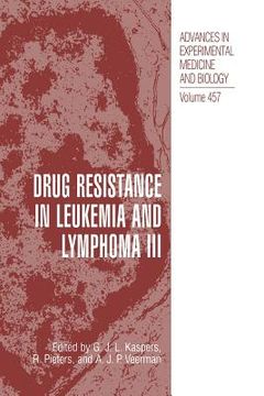 portada Drug Resistance in Leukemia and Lymphoma III (en Inglés)