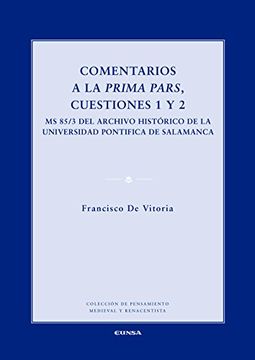 portada COMENTARIOS A LA PRIMA PARS, CUESTIONES 1 Y 2 (in Spanish)