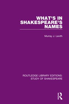 portada What's in Shakespeare's Names (en Inglés)