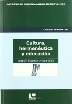 portada Cultura, Hermenéutica y Educación (Seminarium)