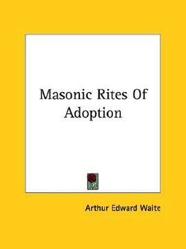 portada masonic rites of adoption (en Inglés)