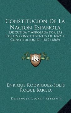 portada Constitucion de la Nacion Espanola (in Spanish)
