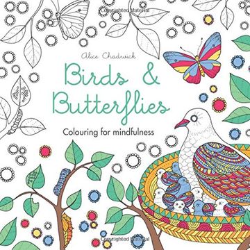 portada Birds & Butterflies: Colouring for mindfulness