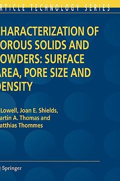 portada characterization of porous solids and powders
