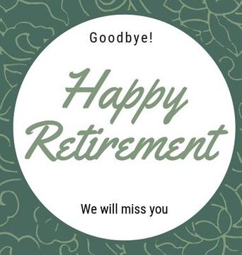 portada Happy Retirement Guest Book (Hardcover): Guestbook for retirement, message book, memory book, keepsake, retirement book to sign 