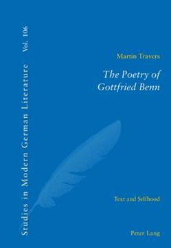 portada the poetry of gottfried benn: text and selfhood (in English)