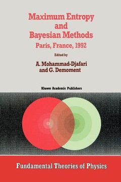 portada maximum entropy and bayesian methods (en Inglés)