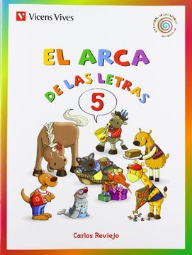 portada La Espiral de las Letras, el Arca de las Letras, f, g (Gu), j, Ll-- Educación Infantil, 5 Años. Cuaderno 5 (in Spanish)
