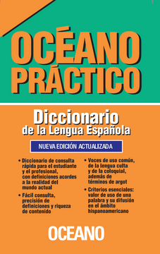 portada "DICC-OCEANO PRACTICO LENGUA ESPANOLA TR BICOLOR"