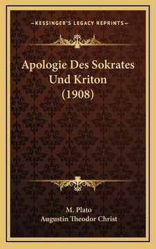 portada Apologie Des Sokrates Und Kriton (1908)