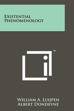 portada existential phenomenology (en Inglés)