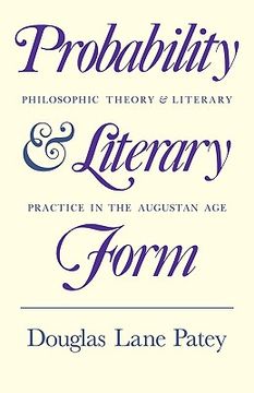 portada Probability and Literary Form Paperback (en Inglés)