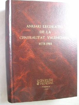 portada Anuari Legislatiu de la Generalitat Valenciana 1978-1984