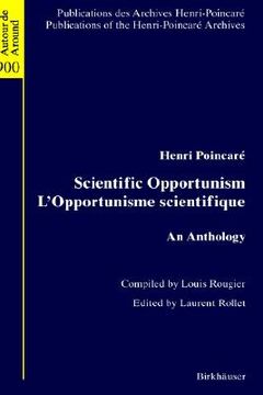 portada scientific opportunism l opportunisme scientifique: an anthology (en Inglés)