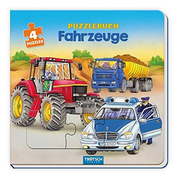 portada Trötsch Pappenbuch Puzzlebuch Fahrzeuge: Beschäftigungsbuch Entdeckerbuch Puzzlebuch (en Alemán)