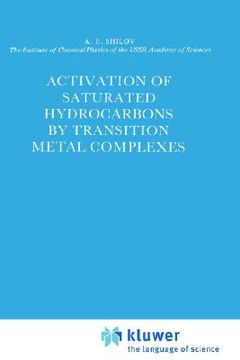 portada activation of saturated hydrocarbons by transition metal complexes (in English)