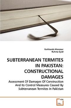 portada subterranean termites in pakistan: constructional damages
