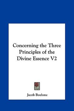 portada concerning the three principles of the divine essence v2 (en Inglés)