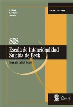 portada Sis. Escala De Intencionalidad Suicida De Beck (suicide intent scale) (e/c)