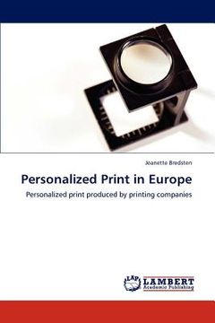 portada personalized print in europe (en Inglés)