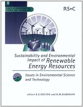 portada Sustainability and Environmental Impact of Renewable Energy Sources: 19 (Issues in Environmental Science and Technology) (in English)