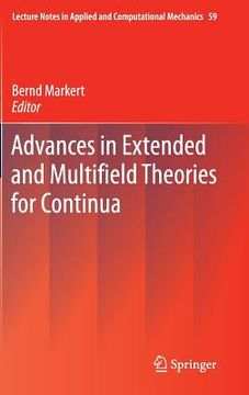 portada advances in extended and multifield theories for continua (en Inglés)