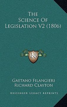 portada the science of legislation v2 (1806) (in English)