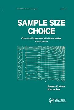 portada Sample Size Choice: Charts for Experiments With Linear Models, Second Edition (Statistics: A Series of Textbooks and Monographs) 