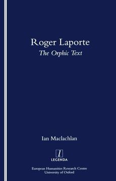 portada Roger Laporte: The Orphic Text (en Inglés)