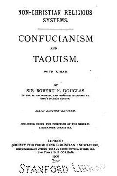 portada Confucianism and Taouism (en Inglés)