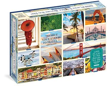 portada 1,000 Places to see Before you die 1,000-Piece Puzzle: For Adults Travel Gift Jigsaw 26 3 