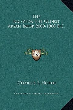 portada the rig-veda the oldest aryan book 2000-1000 b.c. (en Inglés)