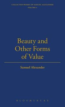 portada beauty and other forms of value (en Inglés)