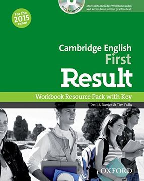 portada Cambridge English: First Result: First Result Workbook With key Exam Cd-R Pack 2015 Edition (in English)