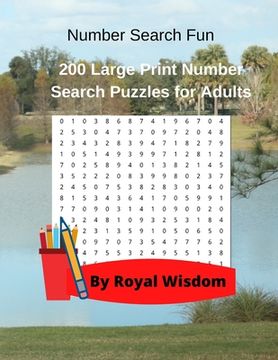 portada Number Search Fun: 200 Large Print Number Search Puzzles for Adults (in English)