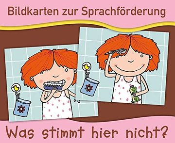 portada Bildkarten zur Sprachförderung: Was Stimmt Hier Nicht? - Neuauflage (in German)